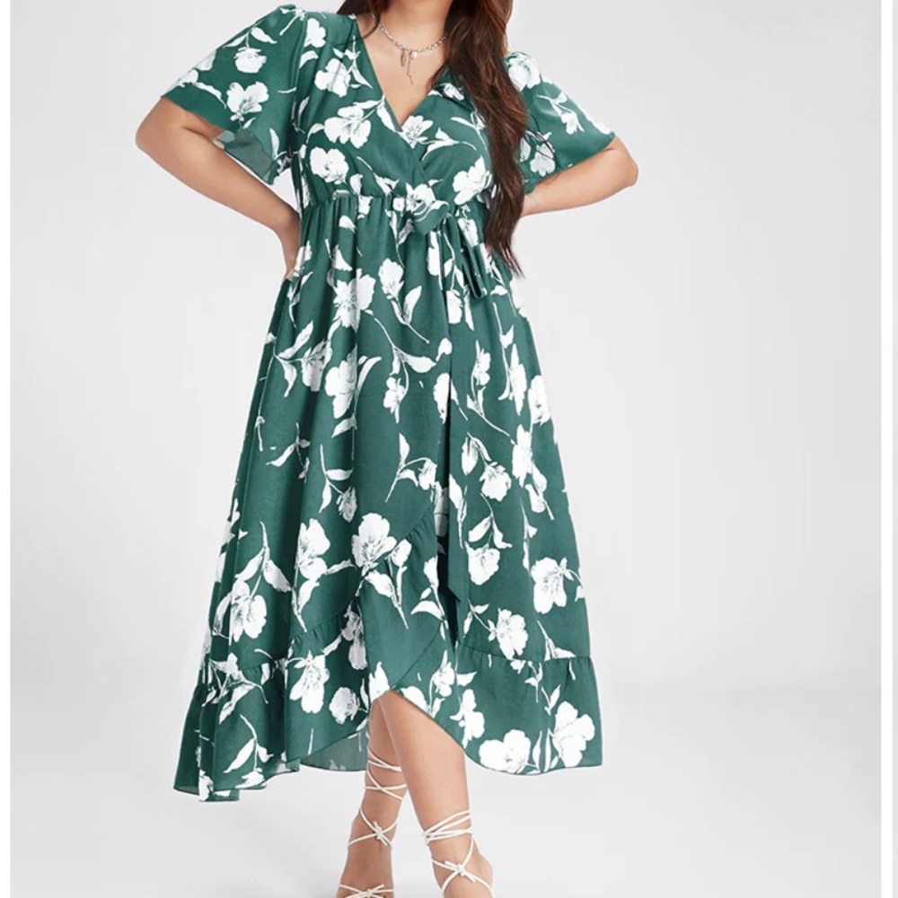 Brand new floral wrap dress